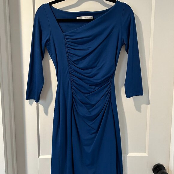 Susana Monaco ruched dress with assymetrical neckline - Picture 1 of 3